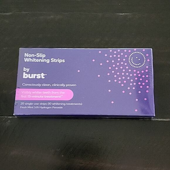 BURST Toothpaste Charcoal Whitening Strips Mint Floss Teeth Bundle of 3 - Picture 3 of 5